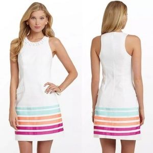 Lilly Pulitzer Beaded Pearl Swirl Ribbon Dress